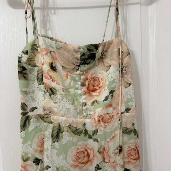 Alice + Olivia Lorelle Floral Open Back MIDI Dress Women’s Size 10 - Picture 7 of 12